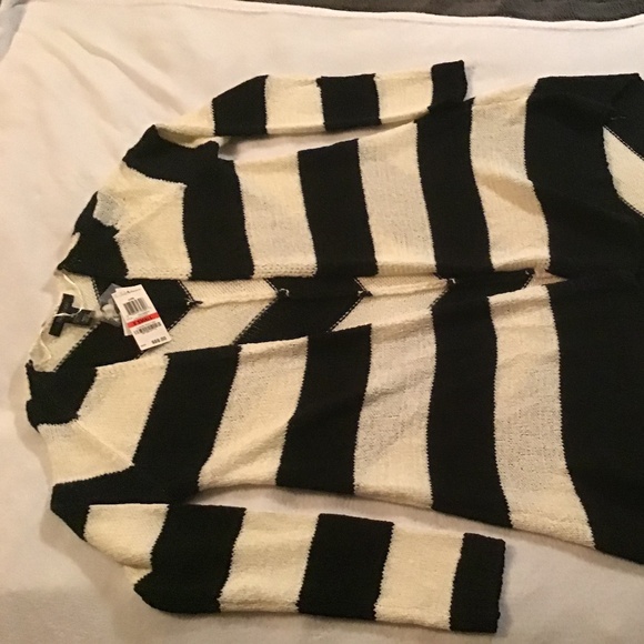 Style &Co long black and off white cardigan - Picture 3 of 7